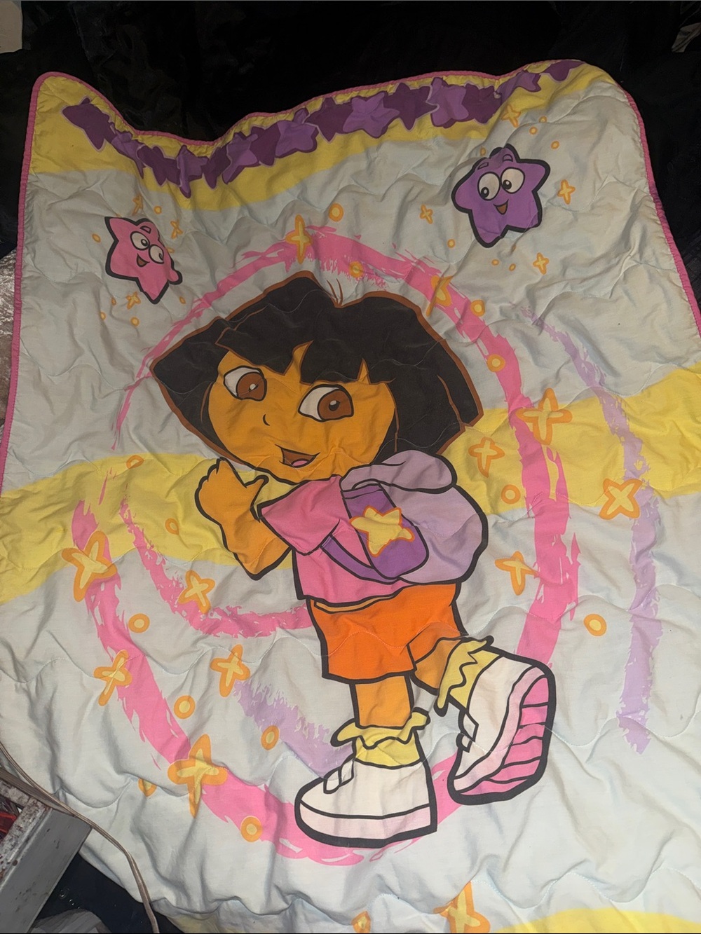 Dora the Explorer Pink & Orange Kids Comforter! Vintage